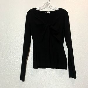 Bailey 44 Petula Twist Ribbed Long Sleeve Shirt